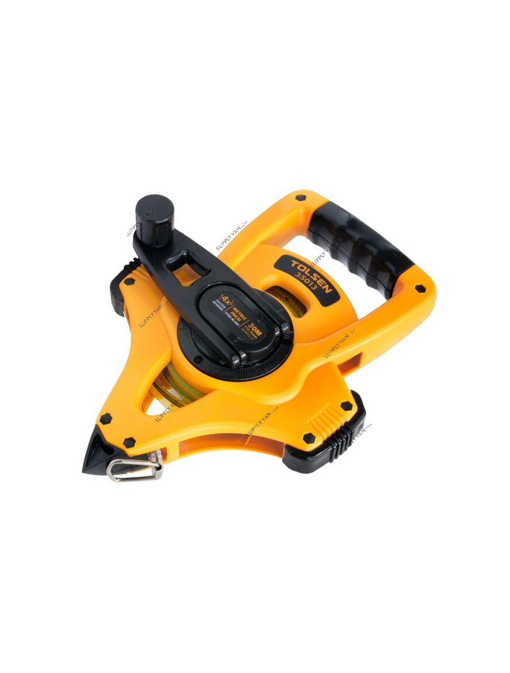 TOLSEN 35013 Steel Measuring Tape | 100ft (30m) | Metric & Inch | 4:1 Fast Rewind | Ergonomic Handle | Model: 35013_img_4