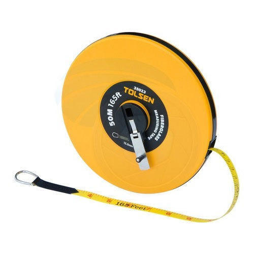 TOLSEN 35022 Fiberglass Measuring Tape, 30M (100ft) x 12.5mm, Metric & Inch, ABS Case, Nickel Plated Handle | Model: 35022_img_2