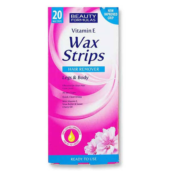 Beauty Formulas Wax Strips Legs & Body Vitamin E