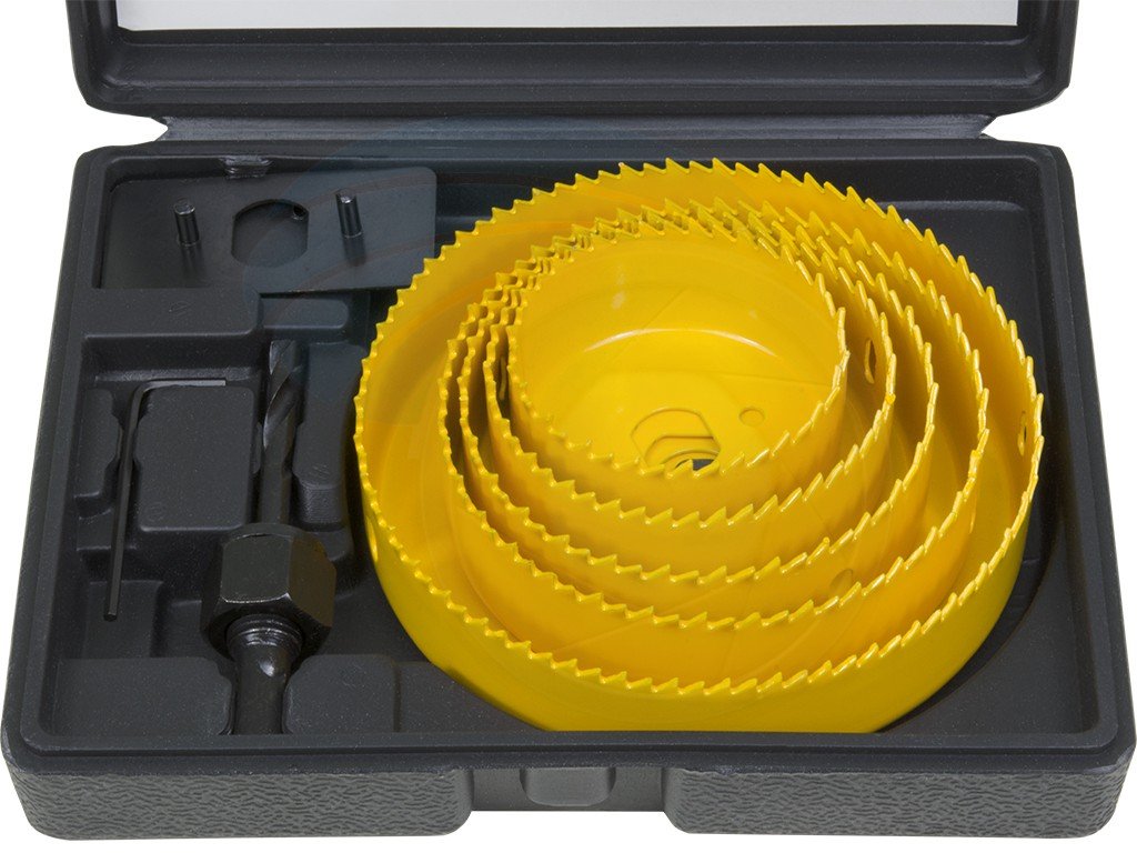 TOLSEN 8pcs Hole Saw Set 64-127mm Wood Plastic Boring Drill Circle Cutter Set 75866_img_3