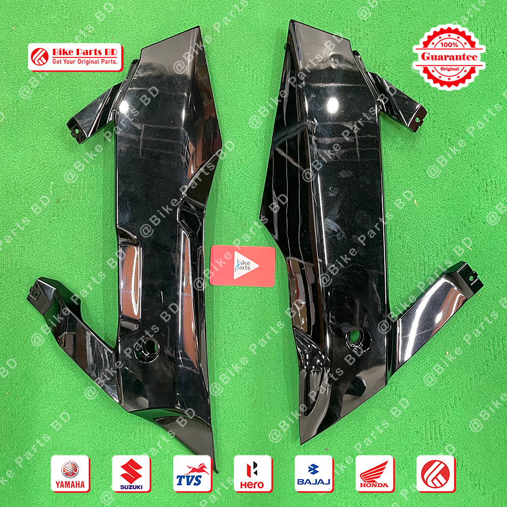 Engine Guard for Yamaha R15 V3 (Glossey Black) bike.