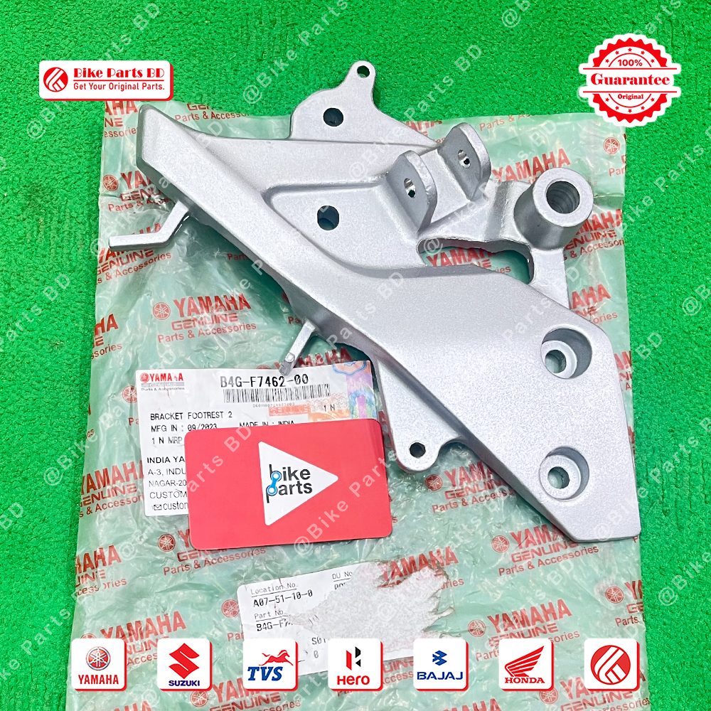 Footrest/Step Holder (RH) for Yamaha FZS V3 & FZS V4 bike.
