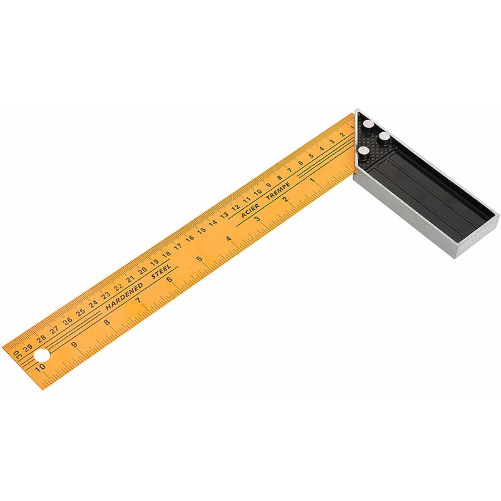 TOLSEN 35081 12" Carpentry Angle Tri Square | 300mm | Aluminium Handle | Metric & Inch | Model: 35081_img_1