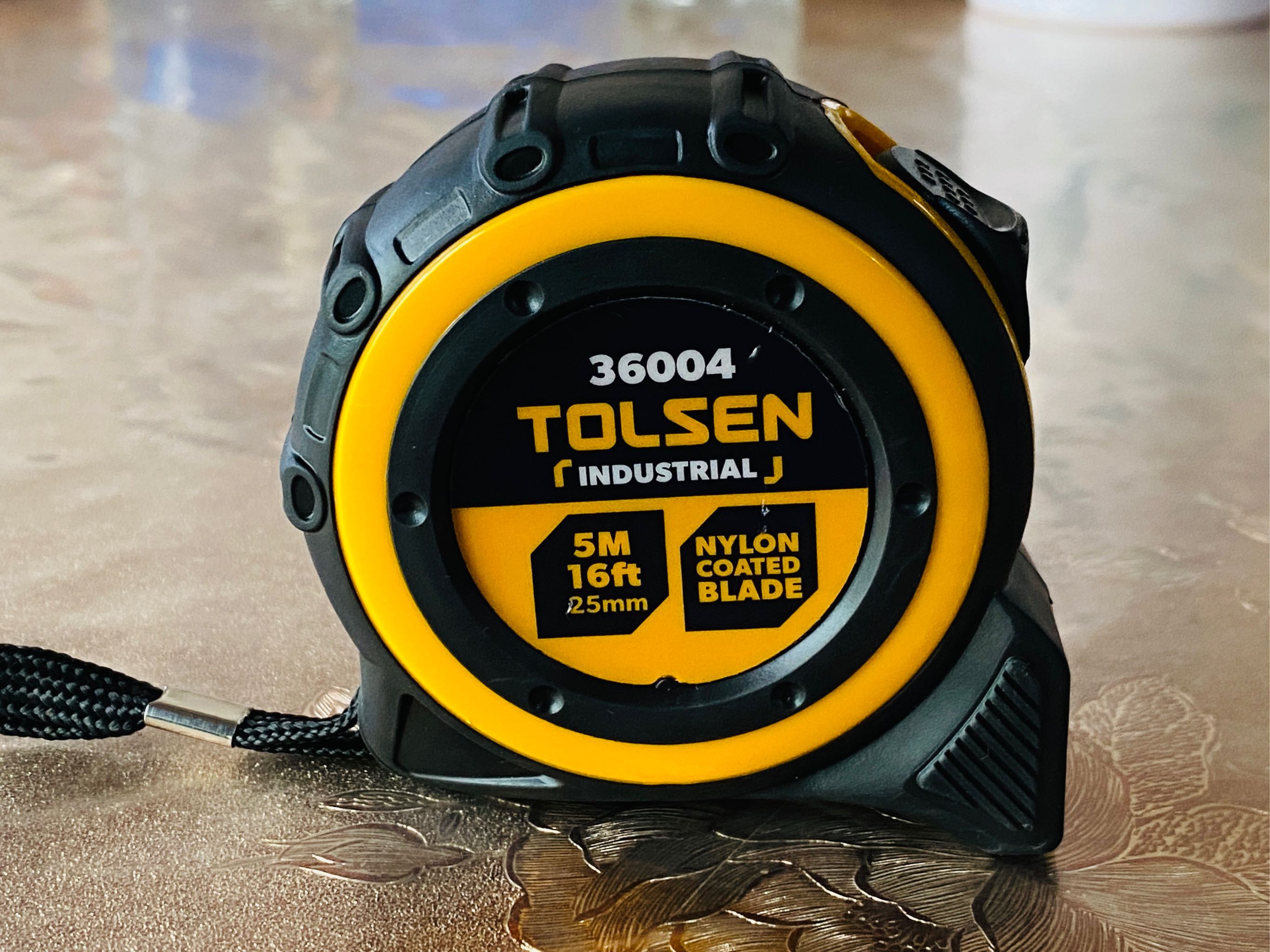 TOLSEN 36004 Measuring Tape, 5m (16ft), Metric & Inch, Magnetic Hook, ABS/TPR Case, Industrial | Model: 36004_img_4