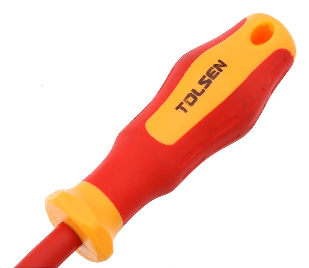 Tolsen VDE Flat Screwdriver (4.0x100mm) 1000V, Model: 38001_img_5