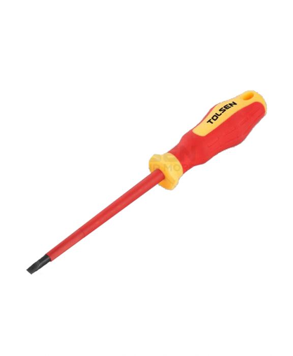 Tolsen VDE Flat Screwdriver (4.0x100mm) 1000V, Model: 38001_img_6