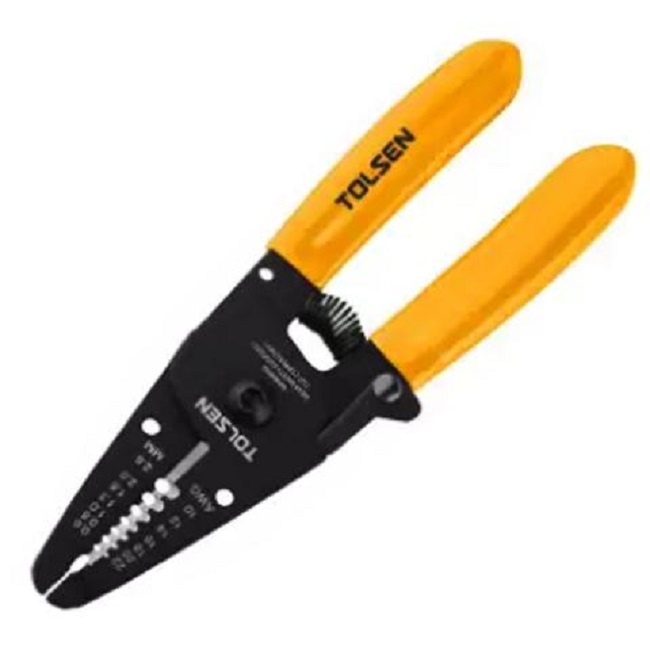 TOLSEN 38051 7-in-1 Wire Stripper | 6" (160mm) | 0.6-2.6mm | 10-22 AWG | Grip & Cutter | Model: 38051_img_2