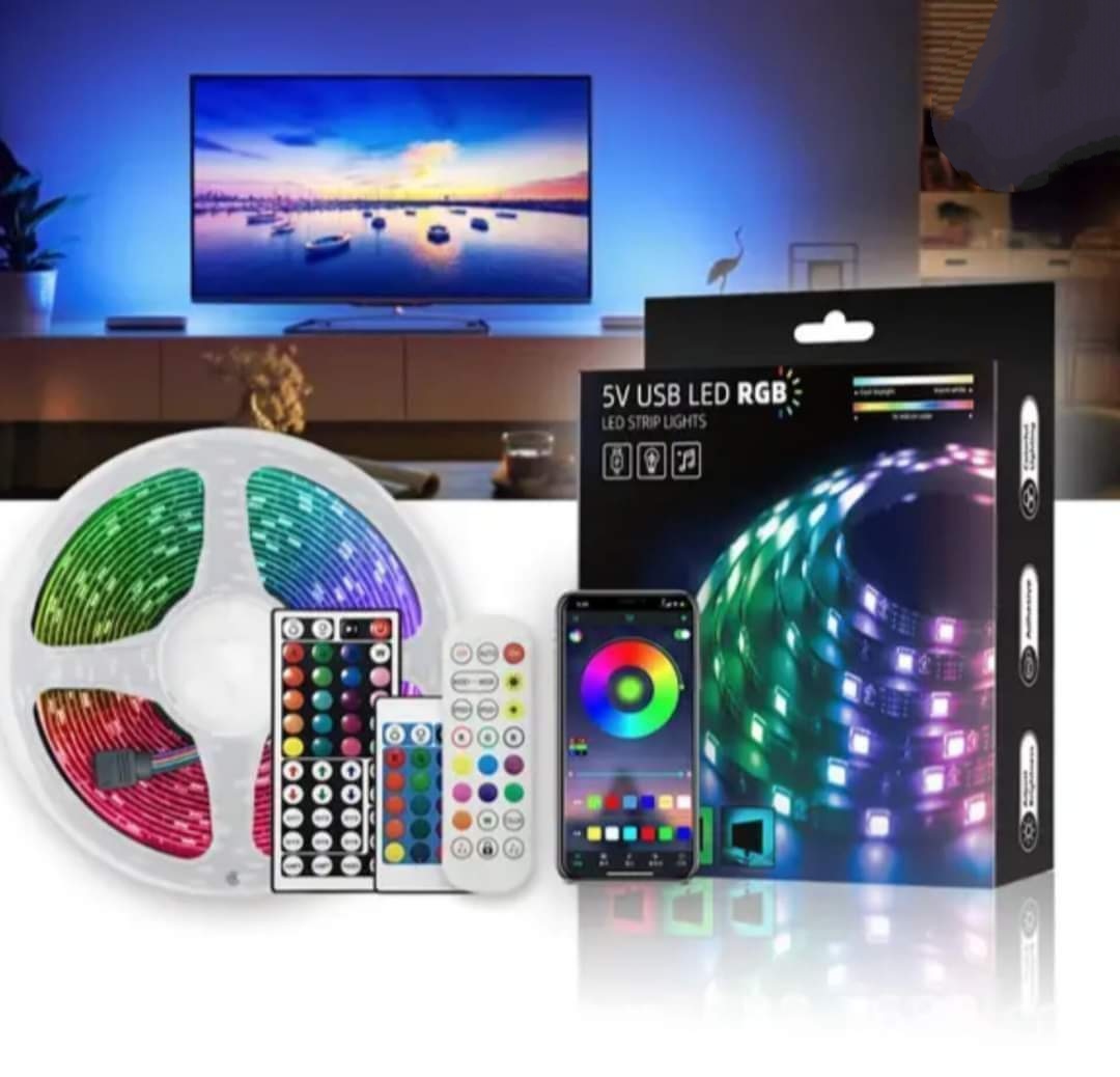 16M Colour USB RGB Strip Lights for Tv (Apps & IR control )
