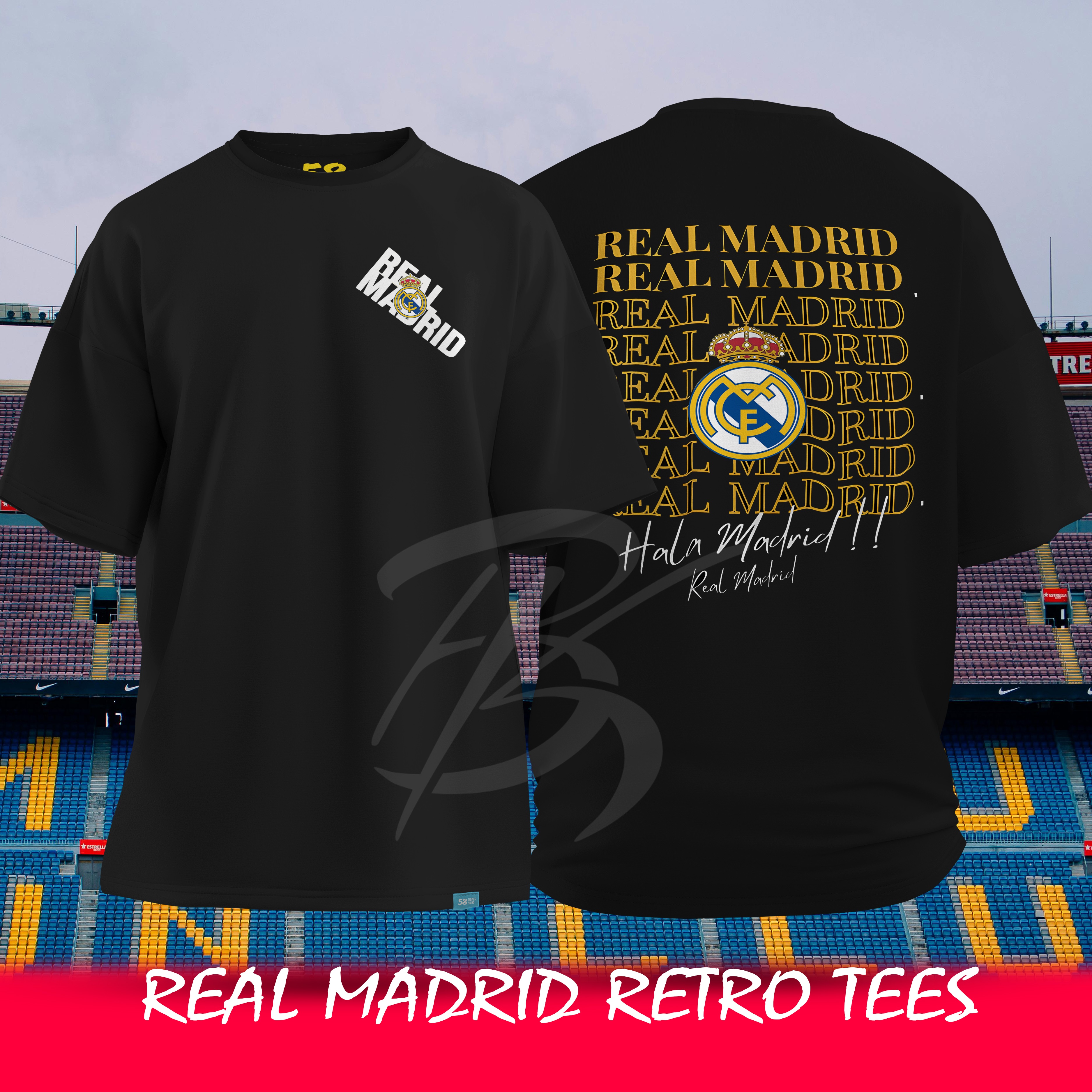 Real Madrid Retro Glory – Premium Oversized T-Shirt