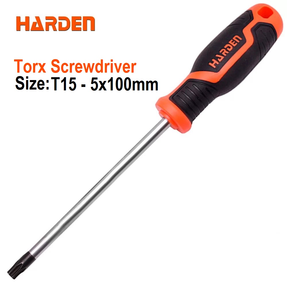 HARDEN Trox Screwdriver ( T8 | T10 | T15 | T20 | T25 | T27 | T30 | T40 ) with Soft Handle and Strong Magnet, CRV; 550292 | 550293 | 550294 | 550295 | 550296 | 550297 | 550298 | 550299_img_11