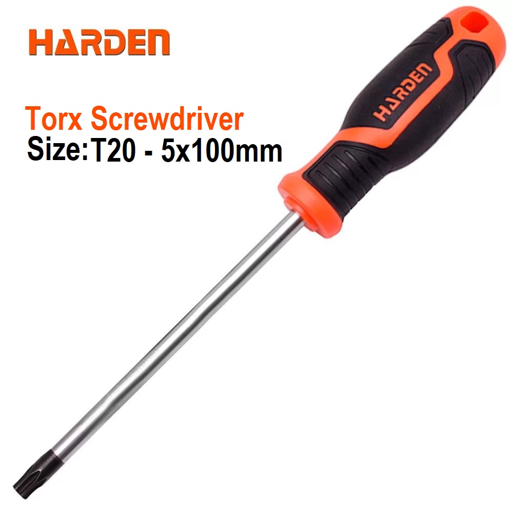 HARDEN Trox Screwdriver ( T8 | T10 | T15 | T20 | T25 | T27 | T30 | T40 ) with Soft Handle and Strong Magnet, CRV; 550292 | 550293 | 550294 | 550295 | 550296 | 550297 | 550298 | 550299_img_12