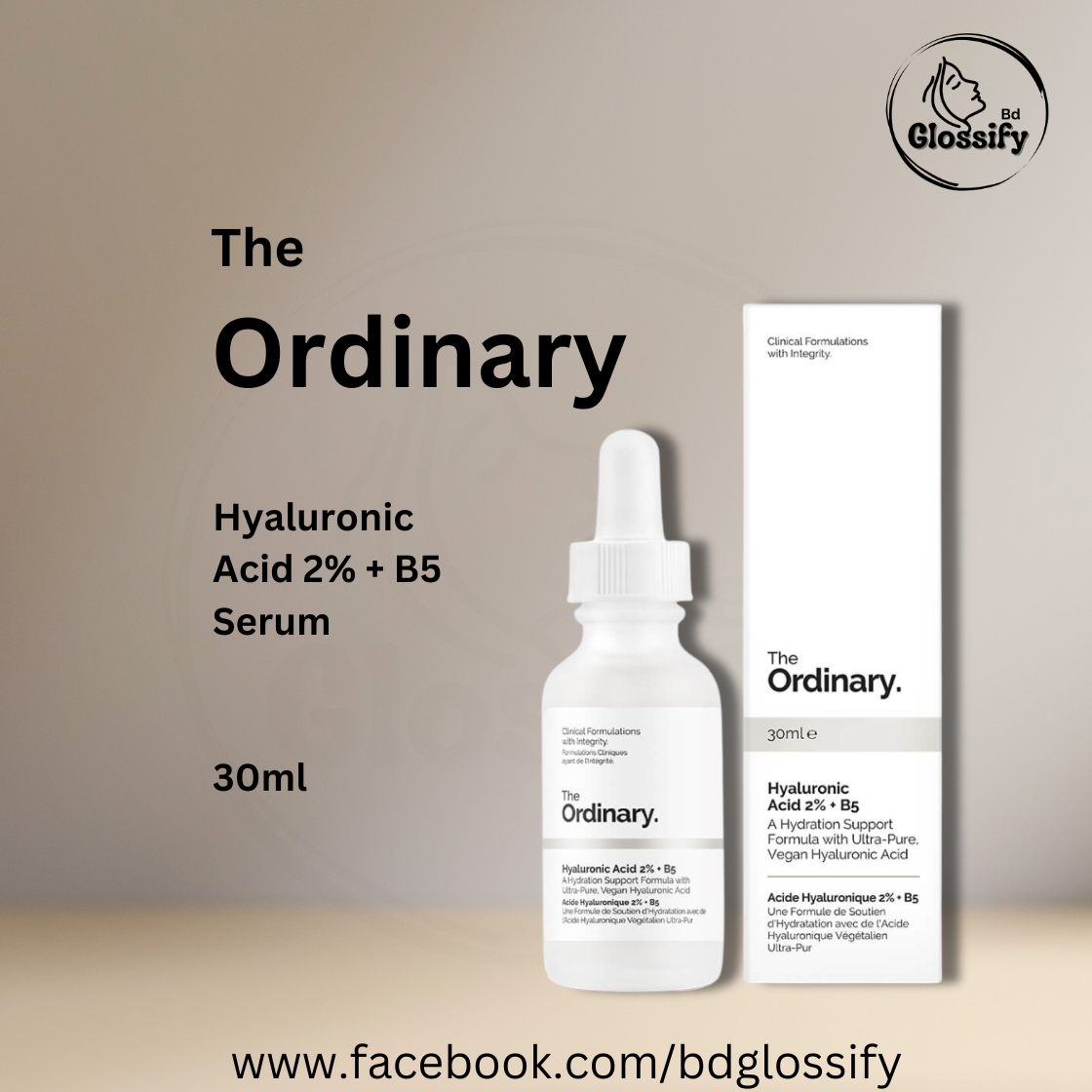 The Ordinary - Hyaluronic Acid 2% + B5 Serum (30ml)