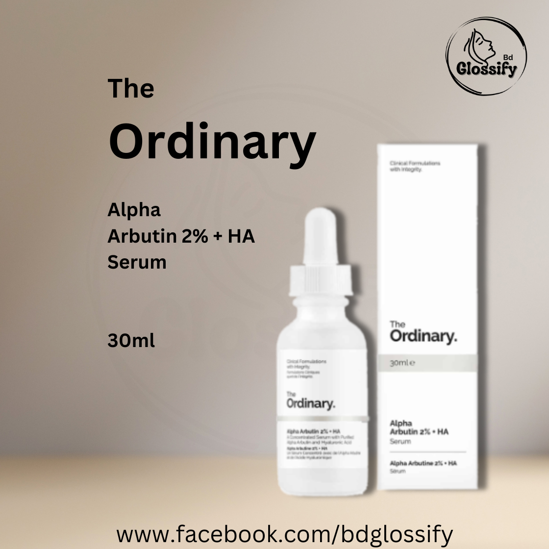 The Ordinary - Alpha Arbutin 2% + HA Serum (30ml)