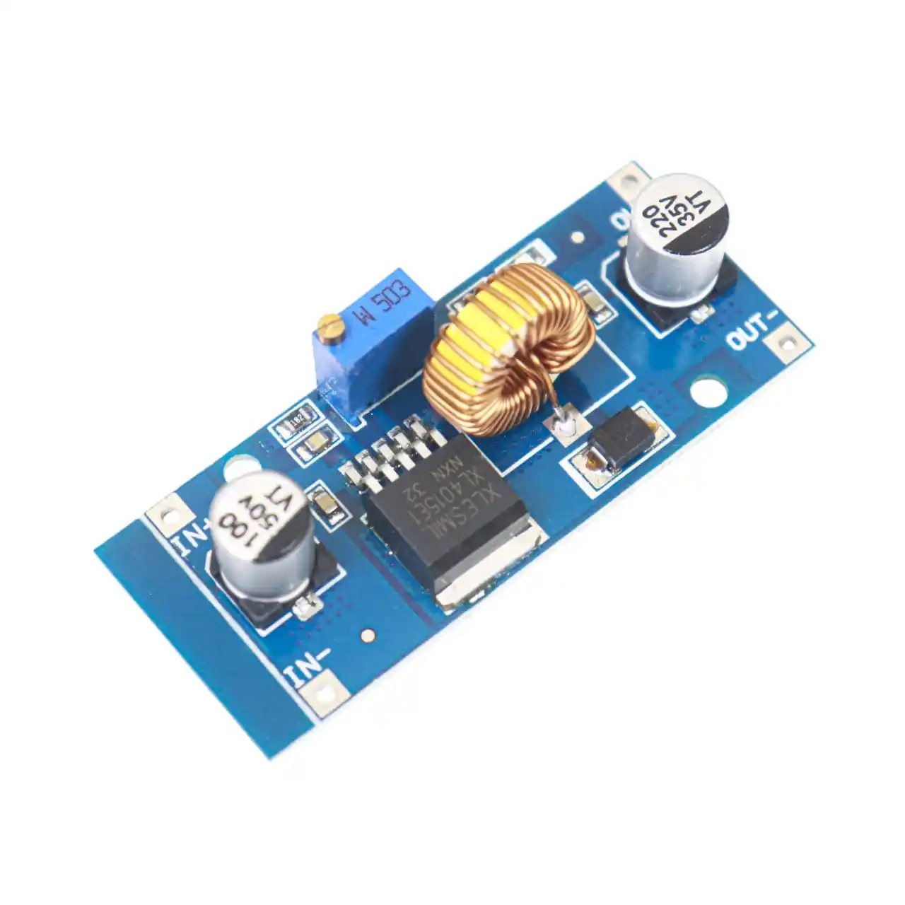 XL4015 Step-Down Adjustable Power Supply Module 4-38V 5A – High Efficiency, Low Ripple DC-DC Converter
