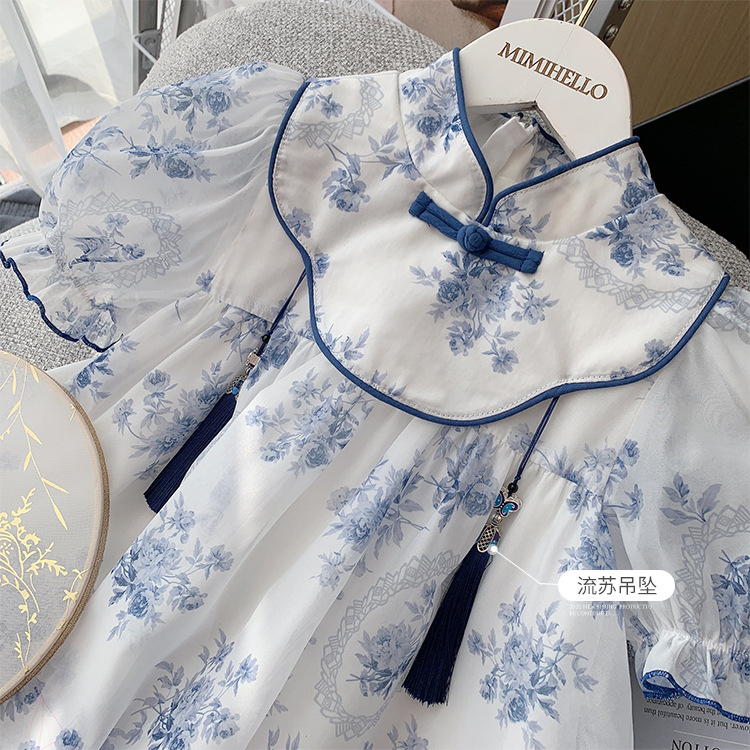 Kids Girls Summer Chinese Traditional Style Party Dress (2–6 Years)_img_4