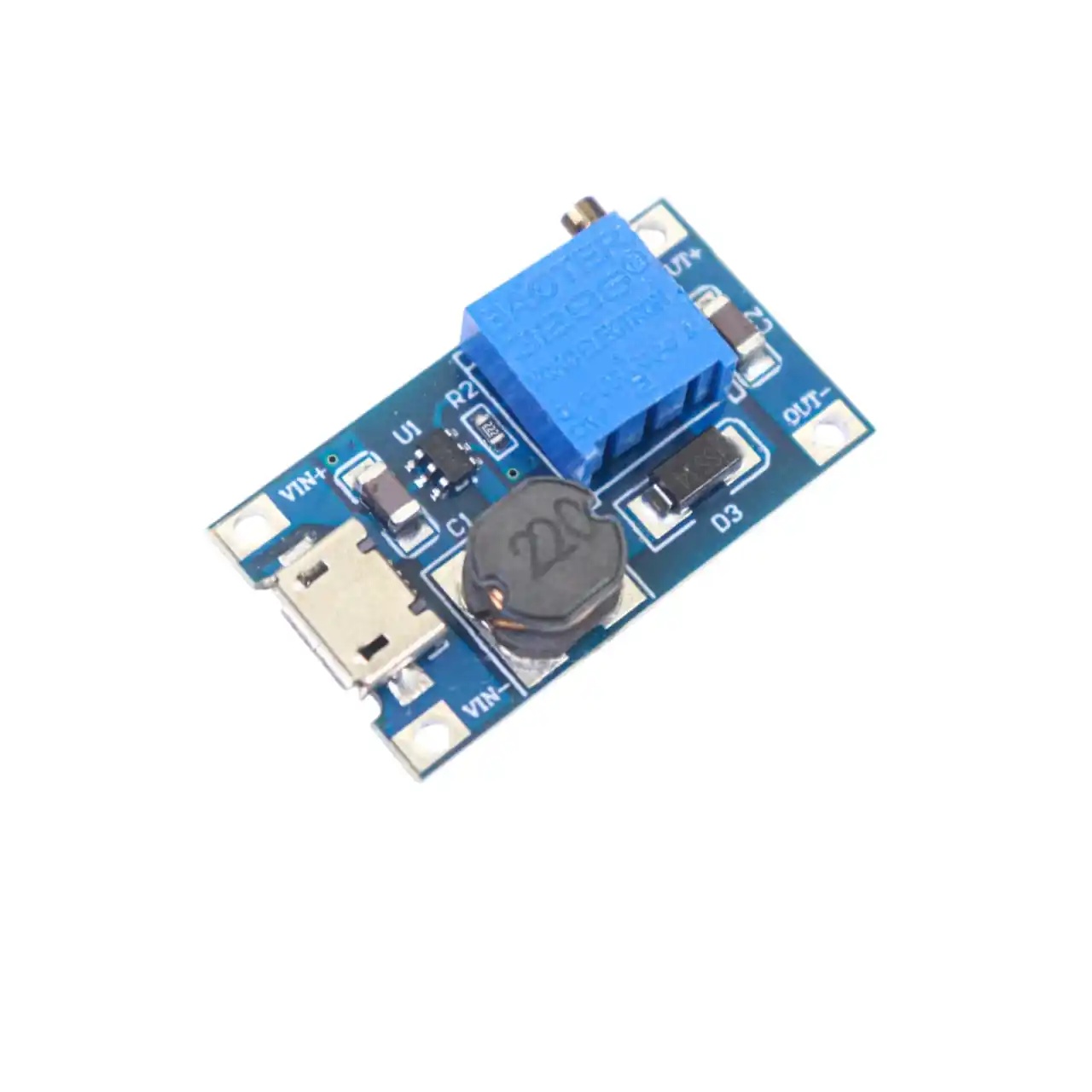 MT3608 2A Adjustable Mini DC-DC Step-Up Boost Converter Module
