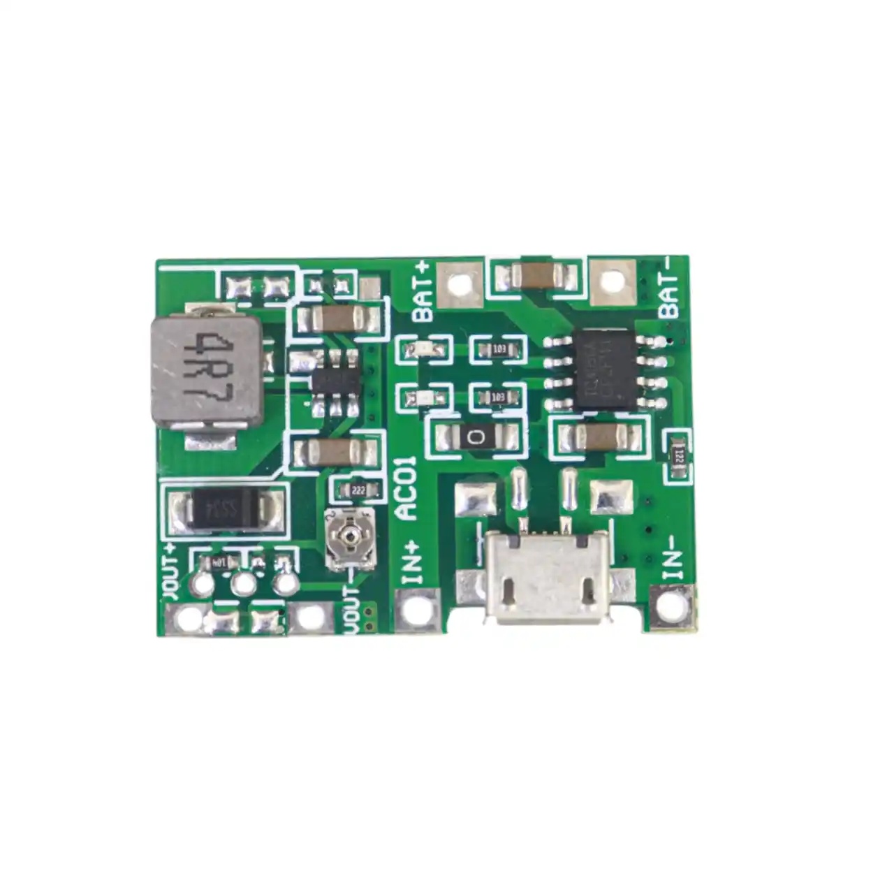 3.7V 9V 5V 2A Adjustable Step-Up 18650 Lithium Battery Charging & Discharge Integrated Module