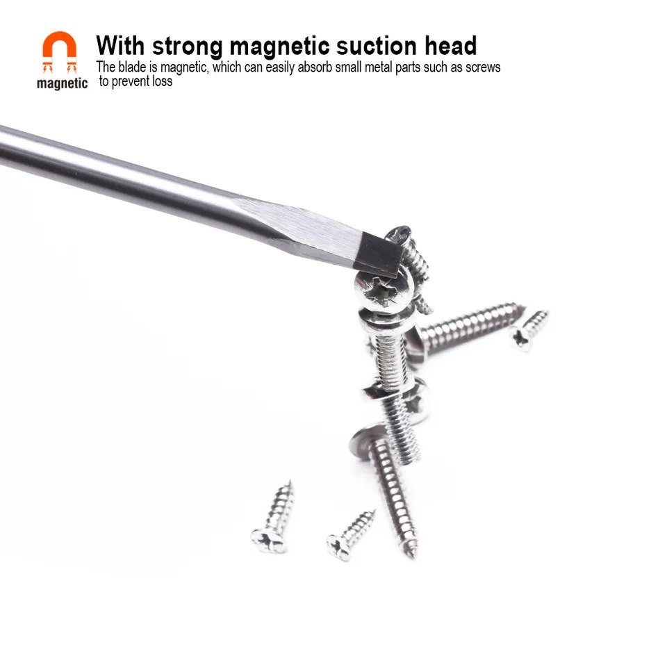 HARDEN Slotted Magnetic Screwdriver ( 1.5" | 4" | 6" | 8" | 10" | 12" ), Flat Screw driver with strong magnet & CRV; Model: 550251 | 550253 | 550255 | 550256 | 550257 | 550258_img_5
