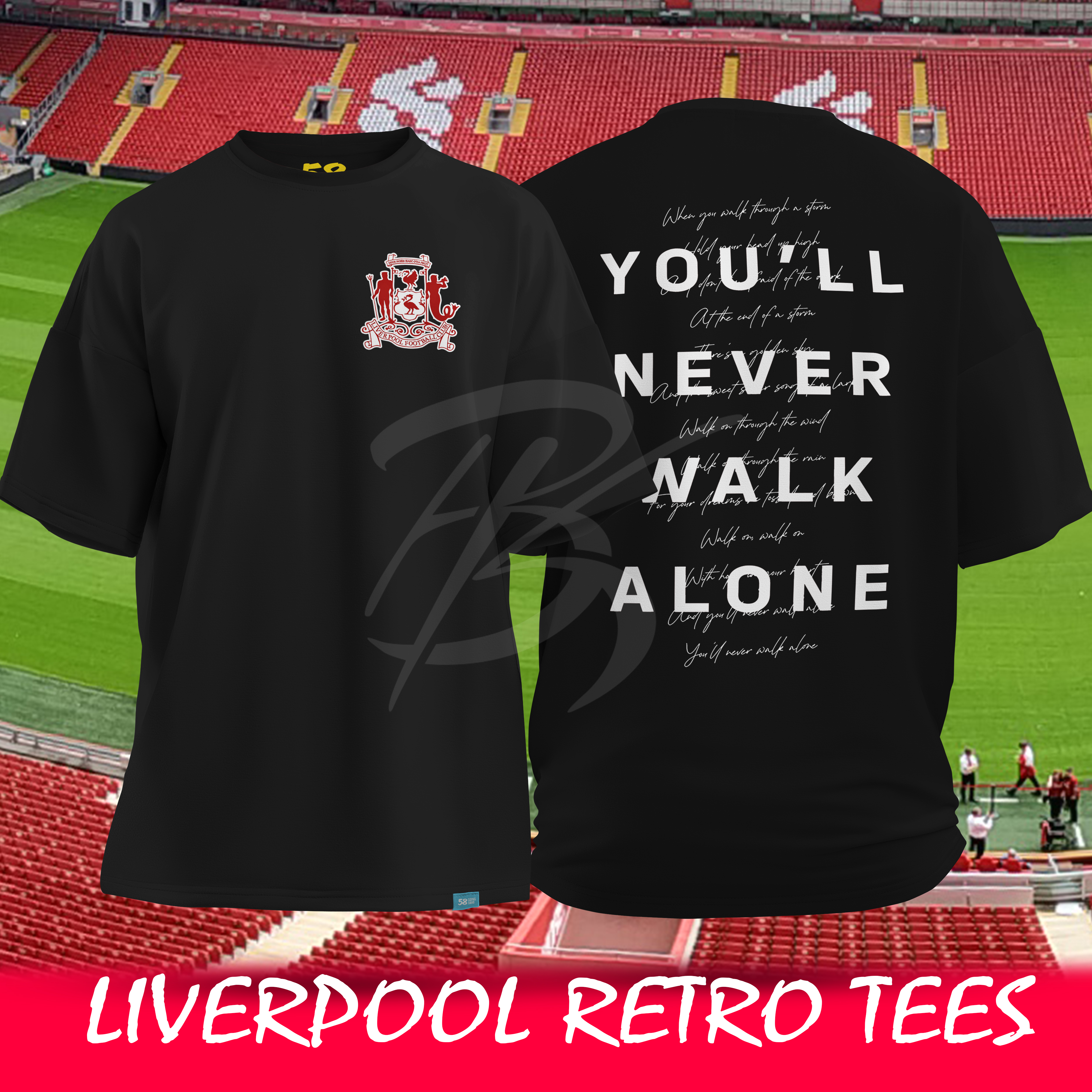 Anfield Echo – Liverpool Retro Oversized T-Shirt