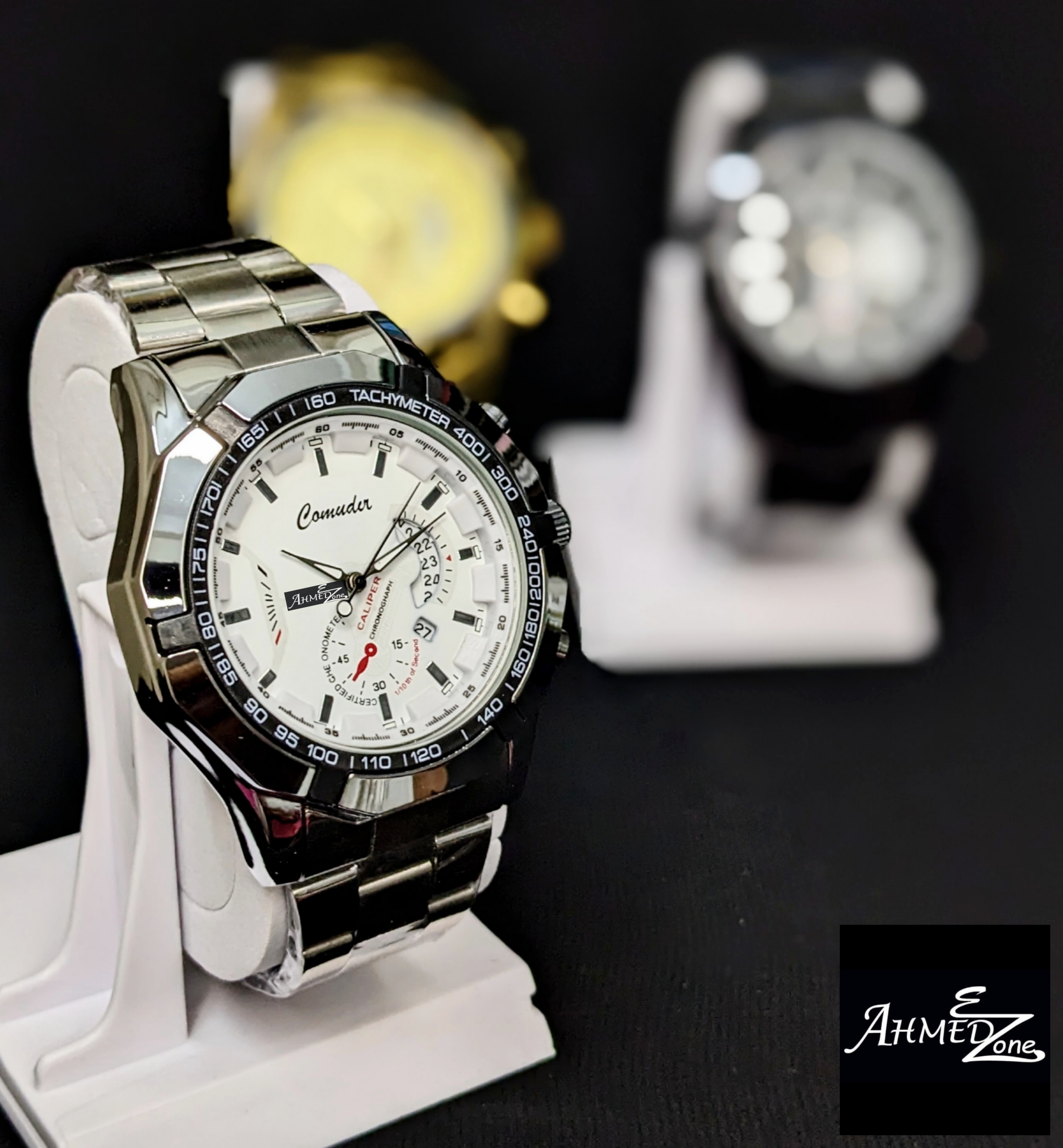 Men's Business Silver Watch Stainless Steel
