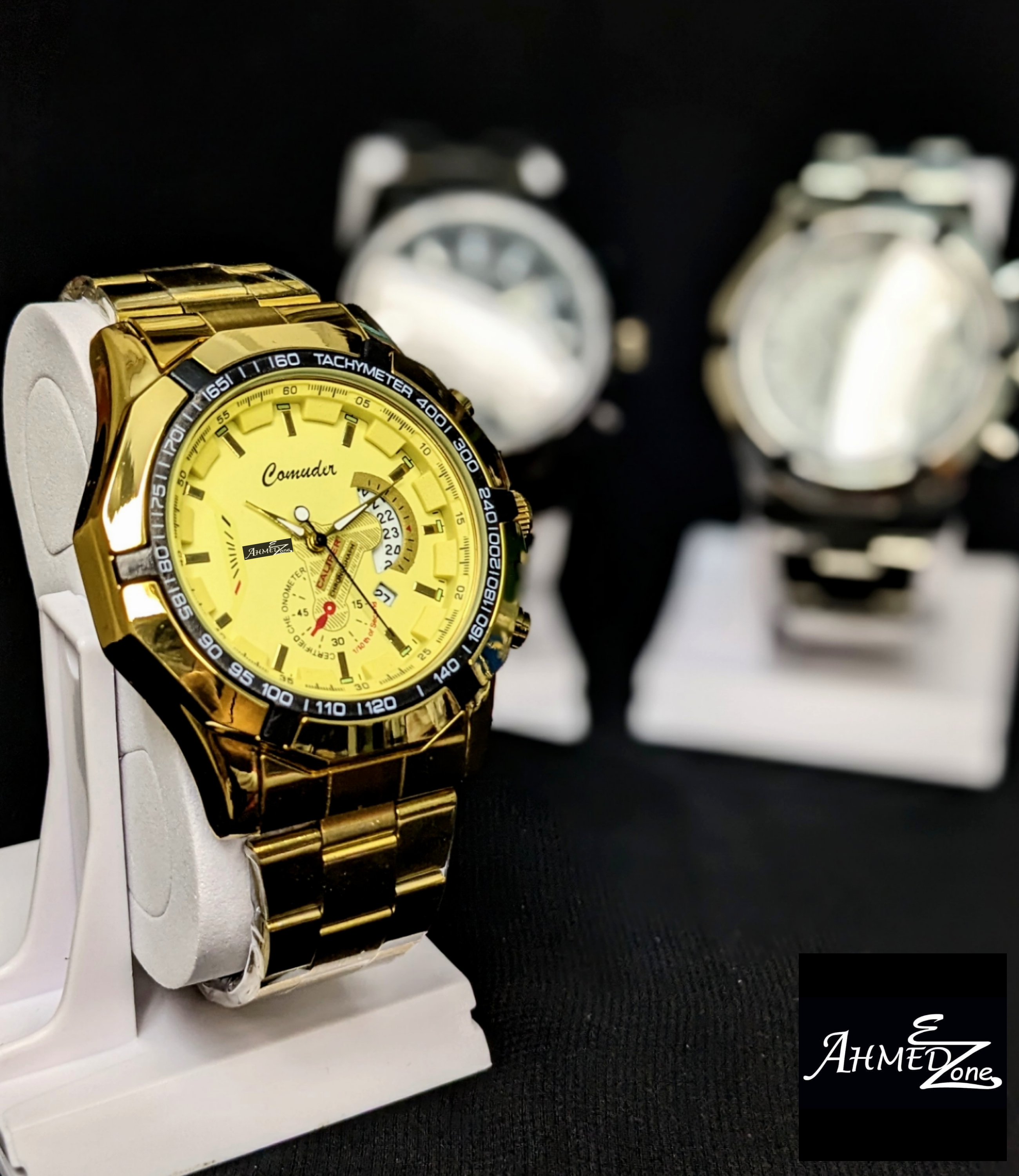 Men's Business Golden Watch Stainless Steel