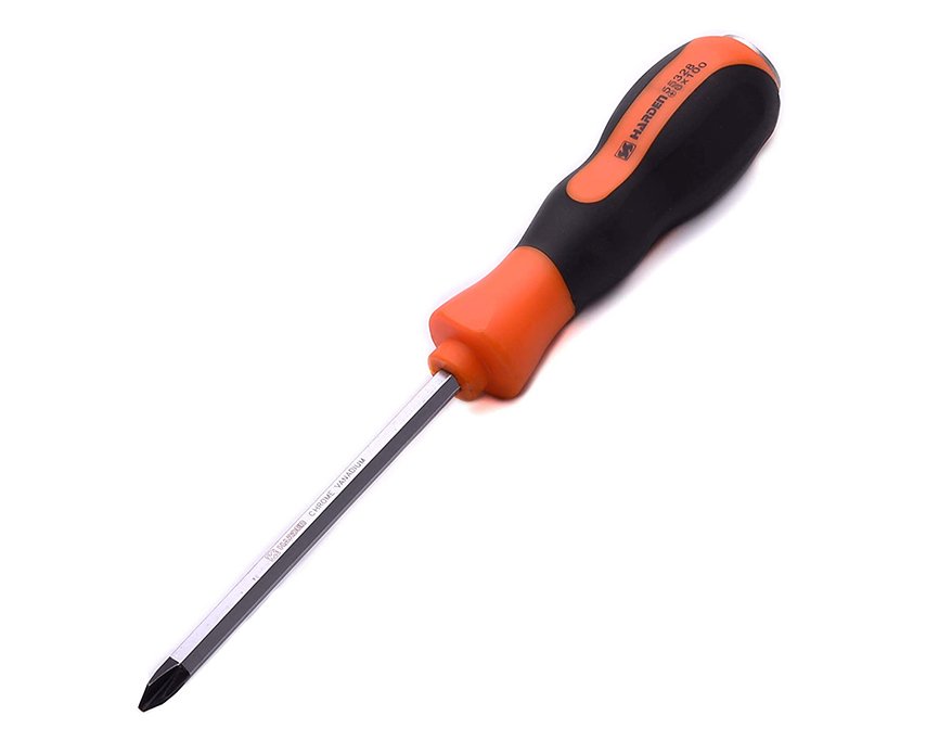 HARDEN Go-Thrugh Philips Screwdriver (PH2X150 | PH2X200mm), Hammering Star Screwdriver; Model: 550329 | 550332