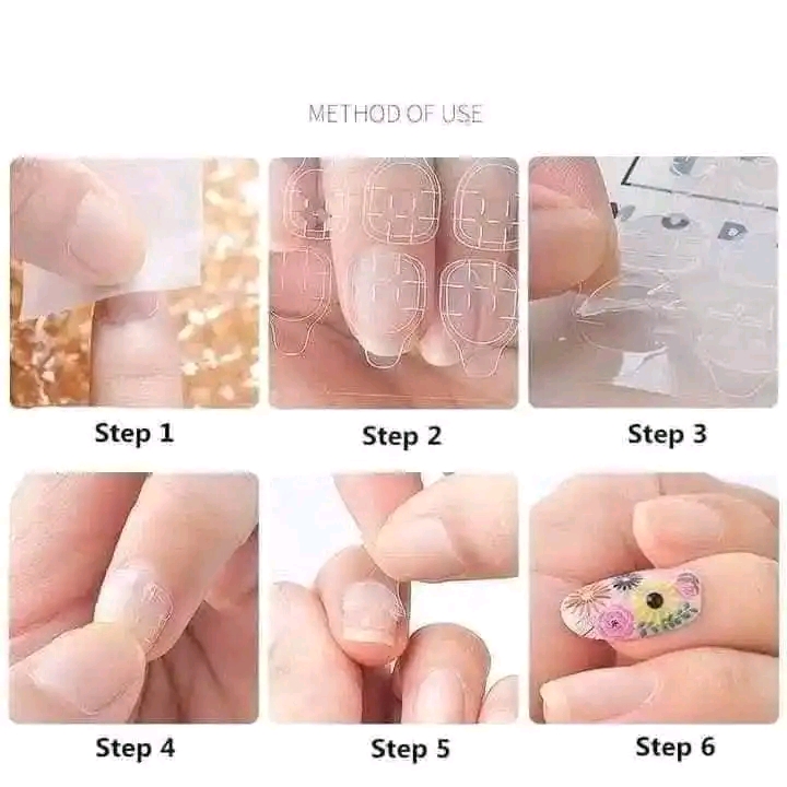 Nails glue sticker(50pcs)_img_4