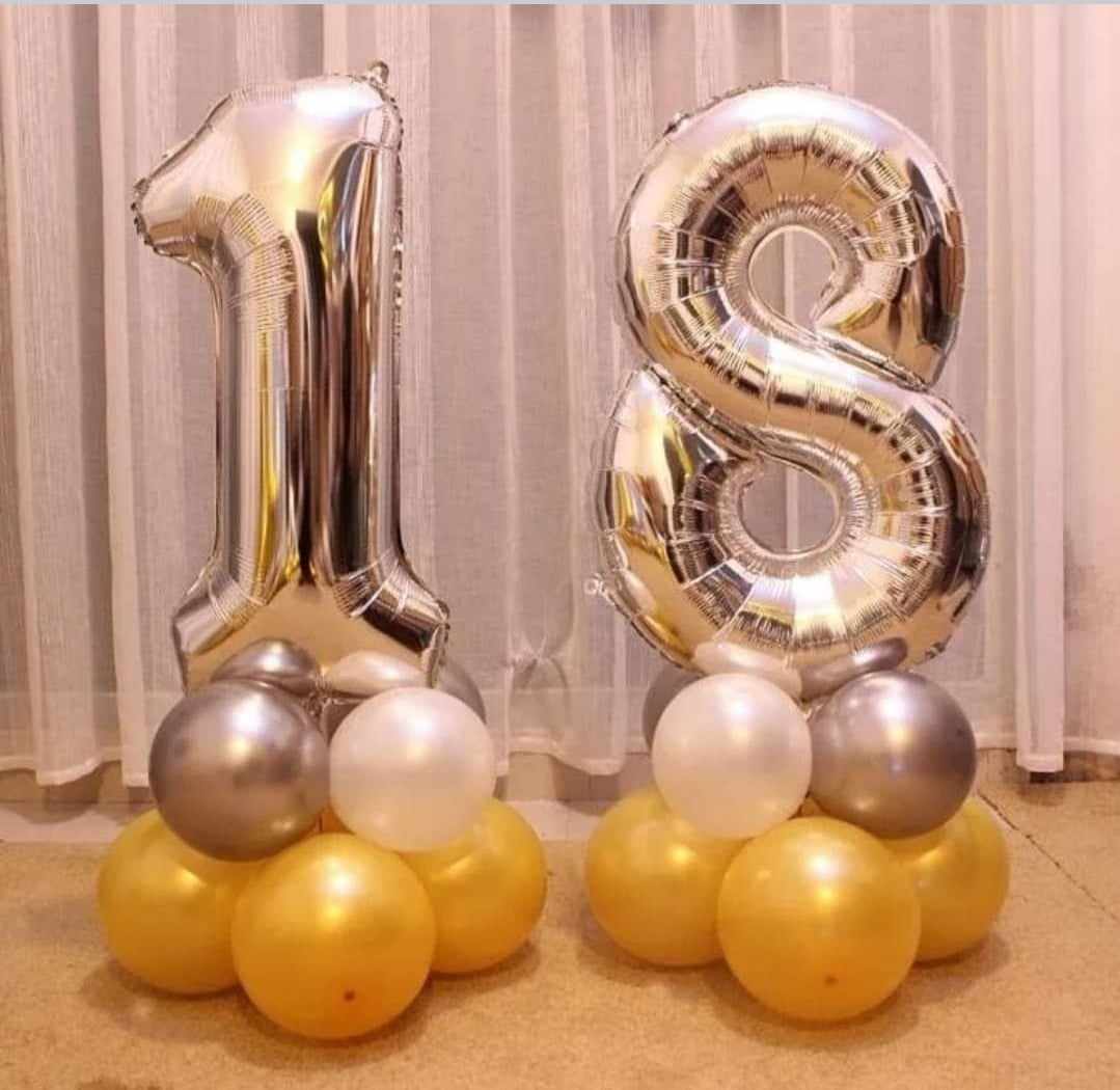 Number Stand Balloons