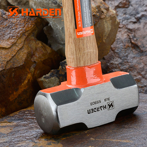 HARDEN 590303 Sledge Hammer 3.0 Lbs (1.5kg), Wood Handle, Stoning Hammer; Model: 590303_img_3