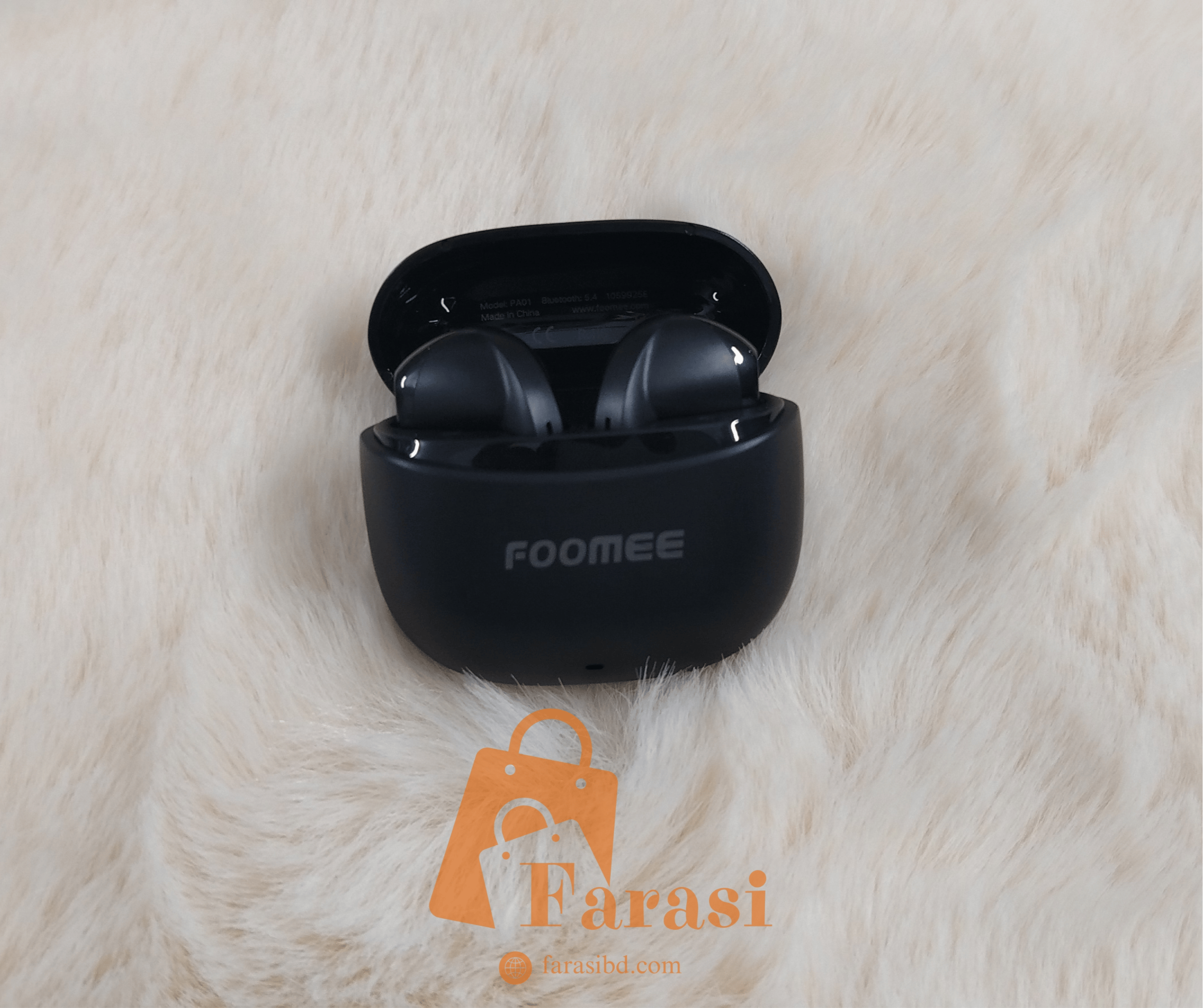 Foomee PA01 Mini Wireless Earbuds - Black - Image 2