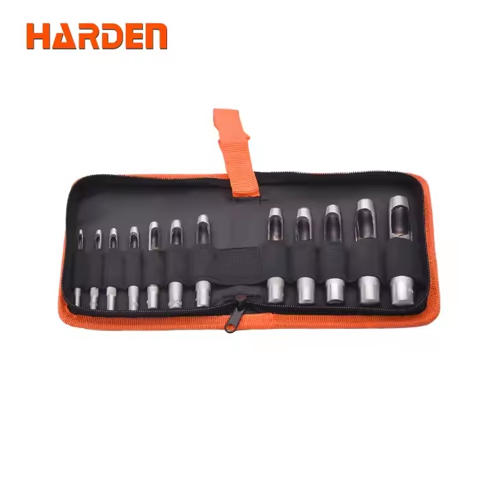 HARDEN 610848 12pcs Hollow Punch Set (3 -16 mm), Leather Puncher; Model: 610848