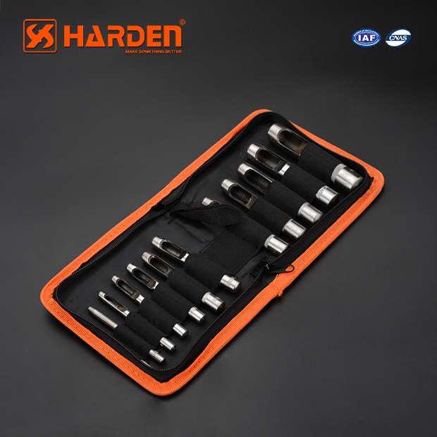 HARDEN 610848 12pcs Hollow Punch Set (3 -16 mm), Leather Puncher; Model: 610848_img_1