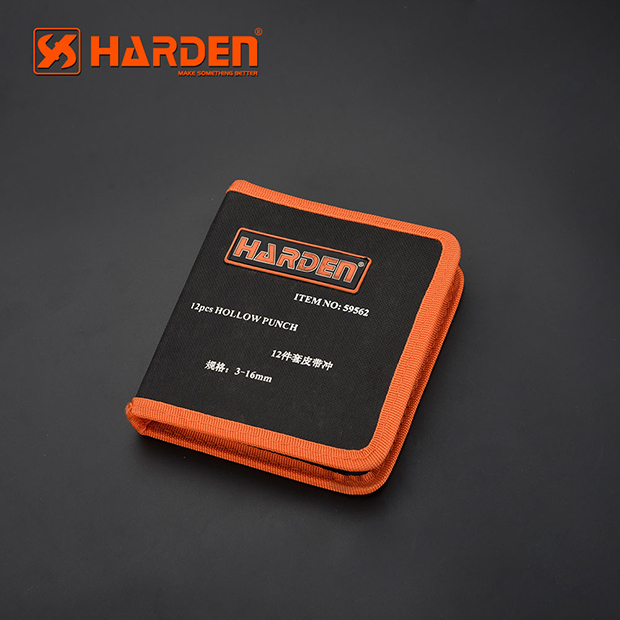 HARDEN 610848 12pcs Hollow Punch Set (3 -16 mm), Leather Puncher; Model: 610848_img_4