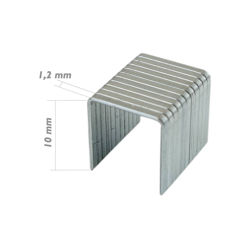 TOLSEN 43029 Staples Wire Refill | 1.2 × 10mm | 1000pcs | Compatible with TOLSEN 43021 Staple Gun | Model: 43029