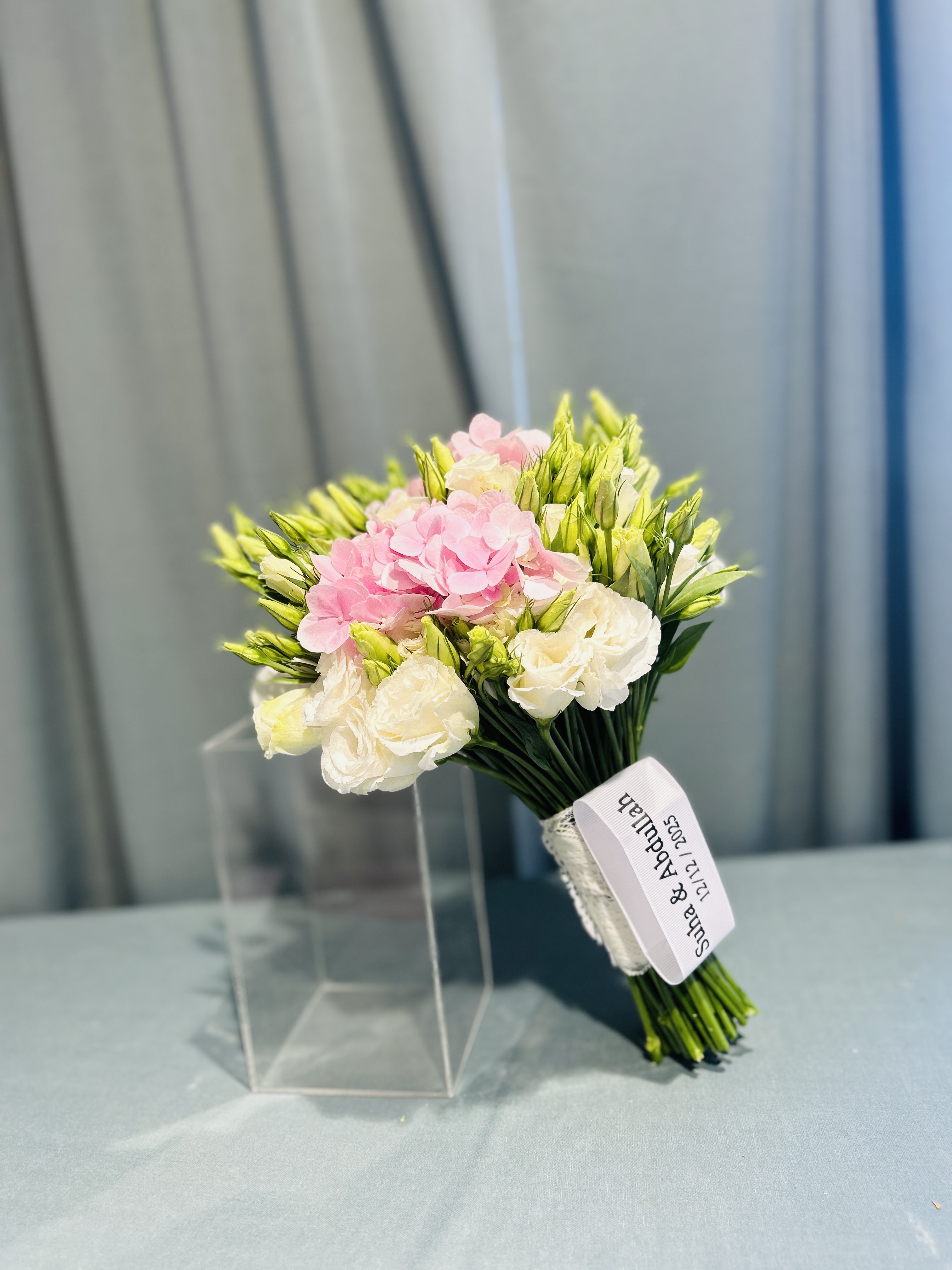 Halydrangea and lisianthus Bridal bouquet_img_1