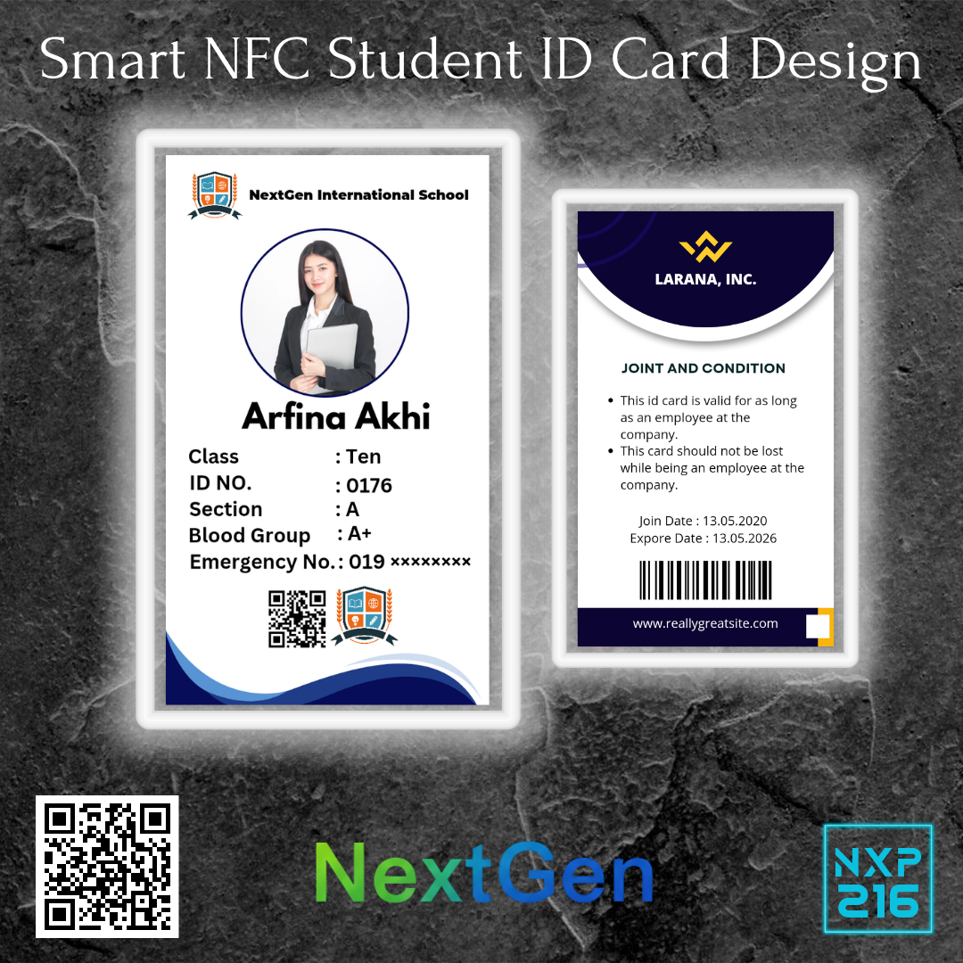 Students ID Card With Ribbon & Holder_img_1
