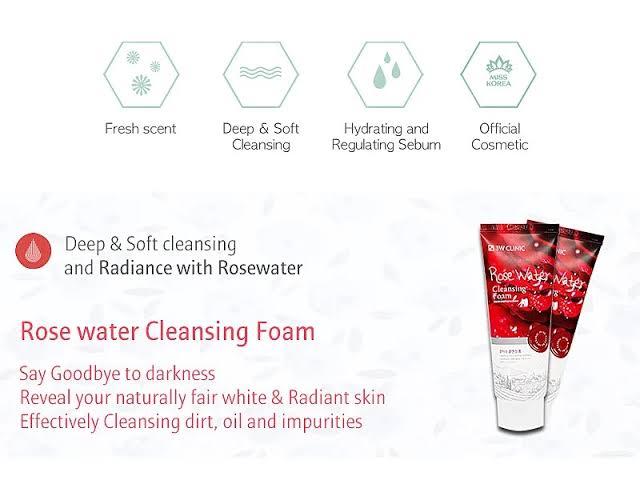 3W Clinic - Rose Water Cleansing Foam (100ml) thumbnail 3