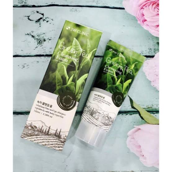 3W Clinic - Green Tea Cleansing Foam (100ml) thumbnail 2