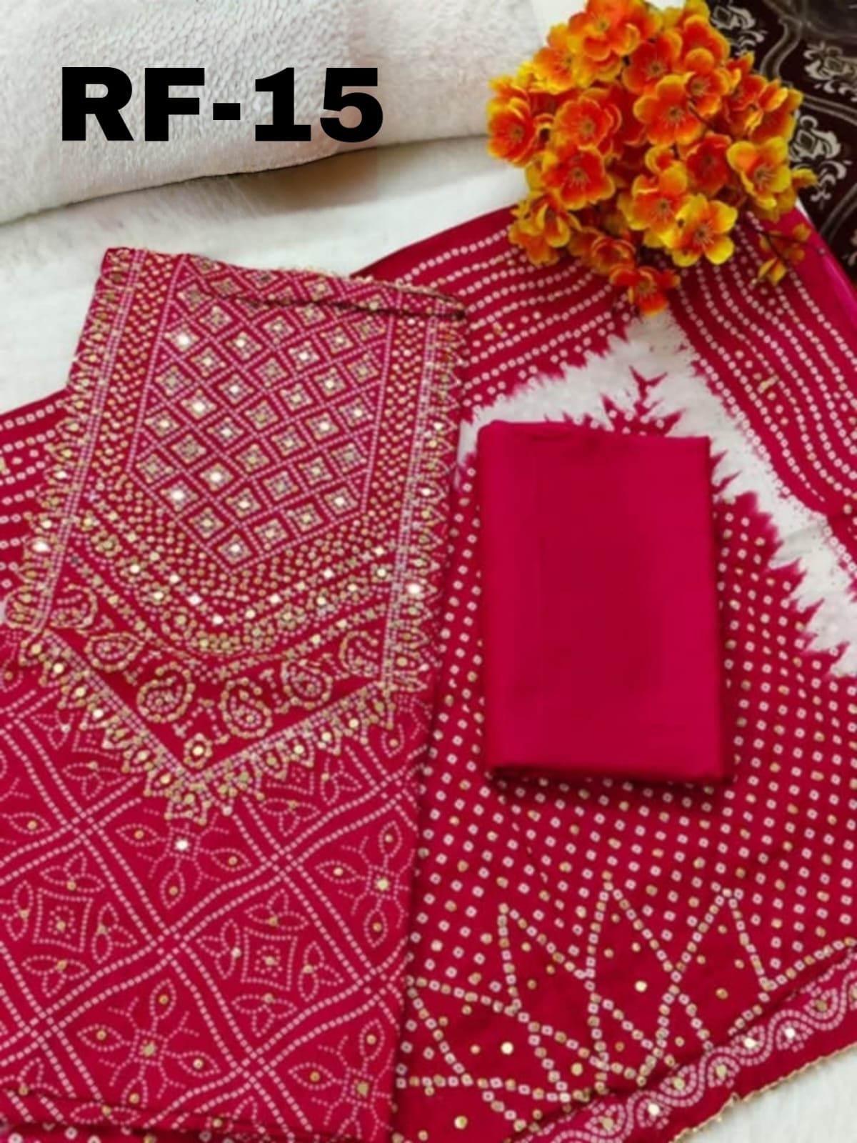 Chunri Buticks 3 Piece (Pink)