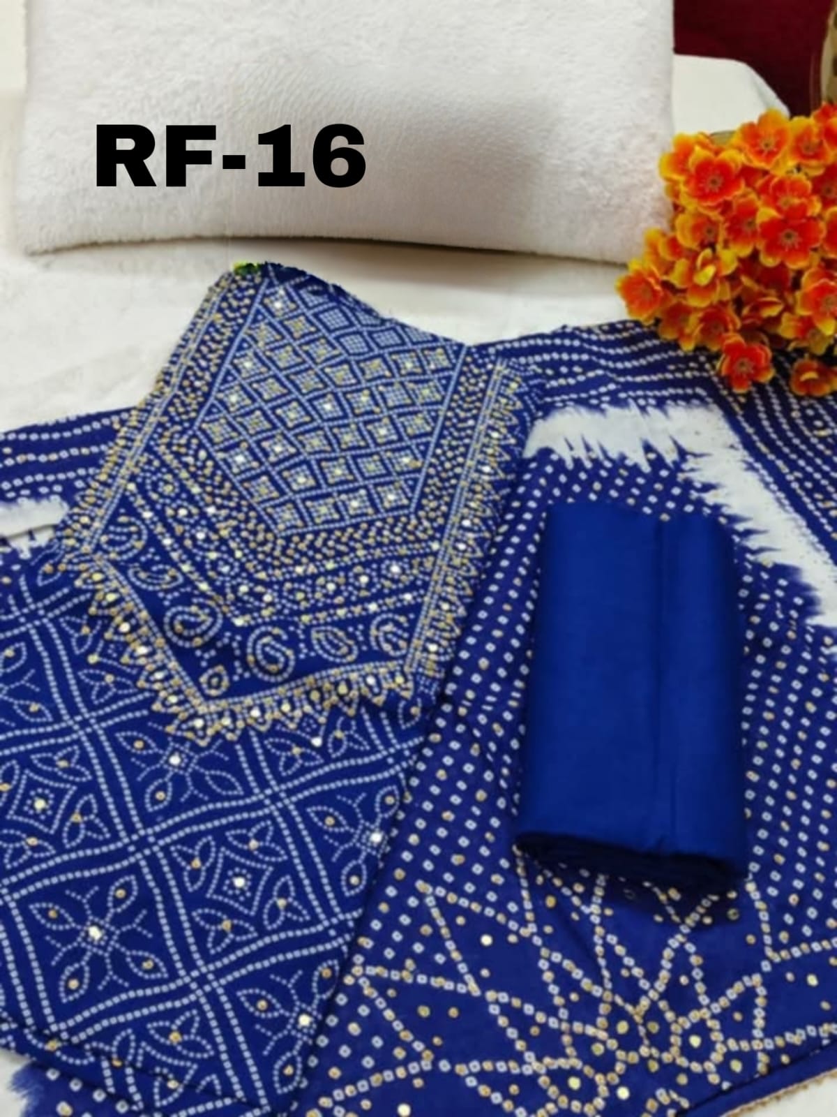 Chunri Buticks 3 Piece (Blue)