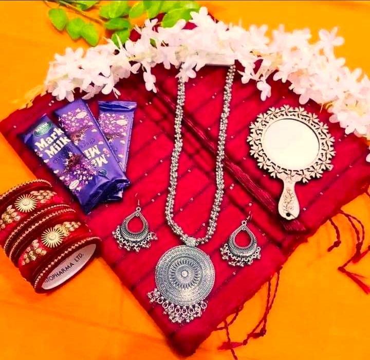 Favorite gift set combo offer saree for women [mah]
