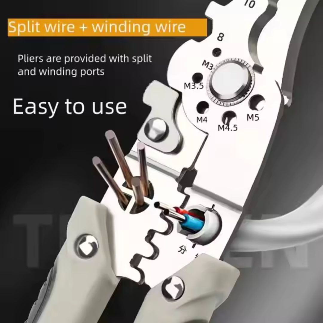 11-in-1 Multi Function Wire Tool – Cut, Strip, Crimp & More!