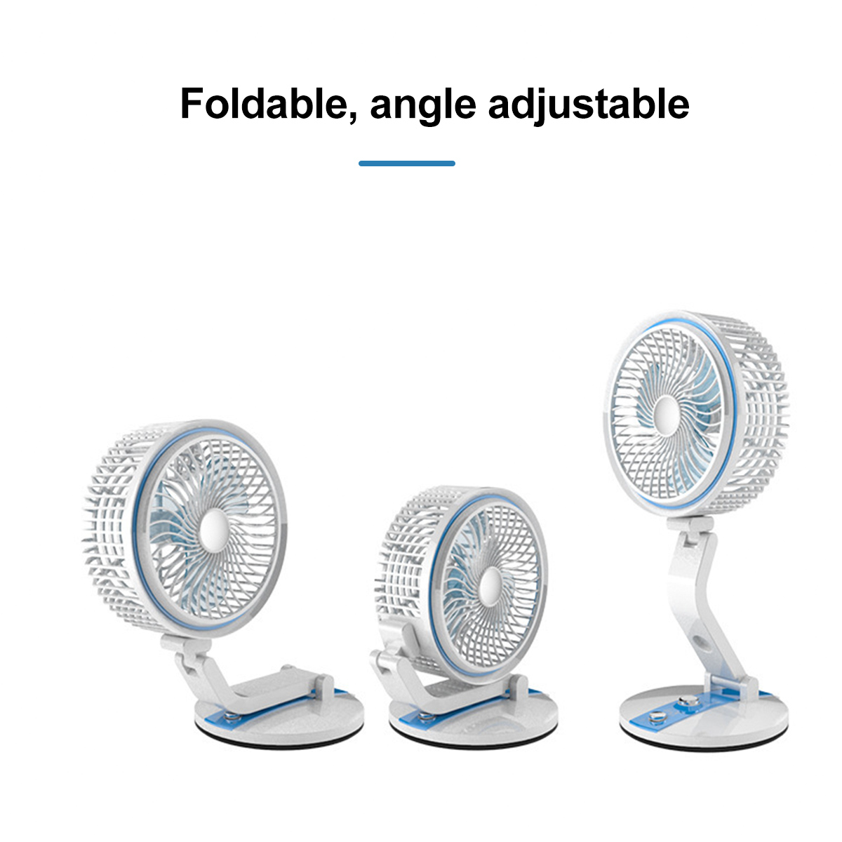 Rechargeable MHR Mini Folding Fan with LED Light & Power Bank_img_0