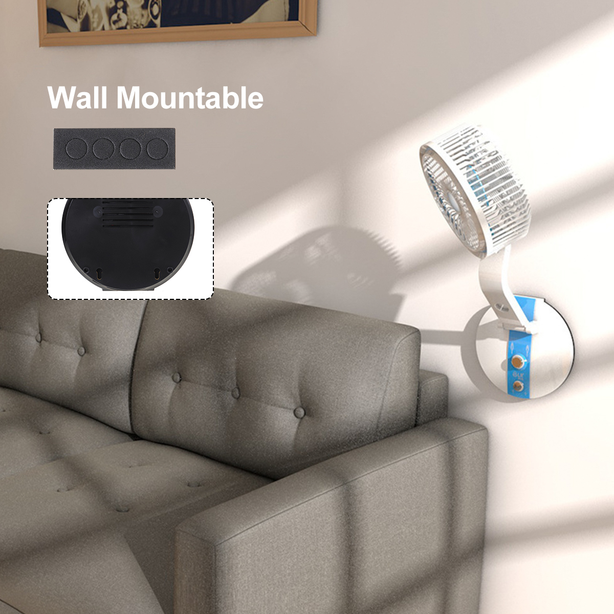 Rechargeable MHR Mini Folding Fan with LED Light & Power Bank_img_4