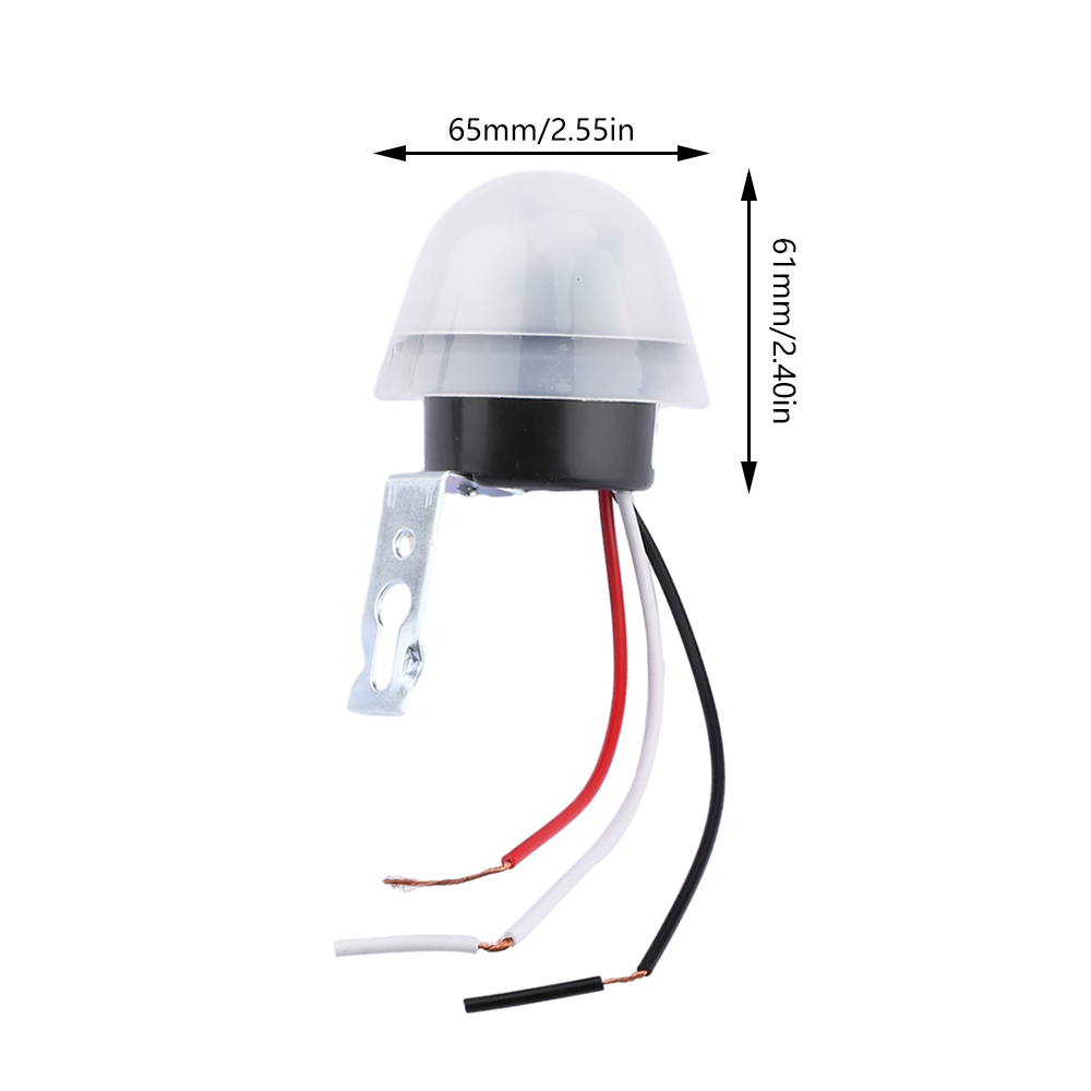 Light Control Switch | Auto On/Off Photocell Sensor | AC 110V/220V & DC 12V | Waterproof Outdoor Street LED Light Switch_img_2