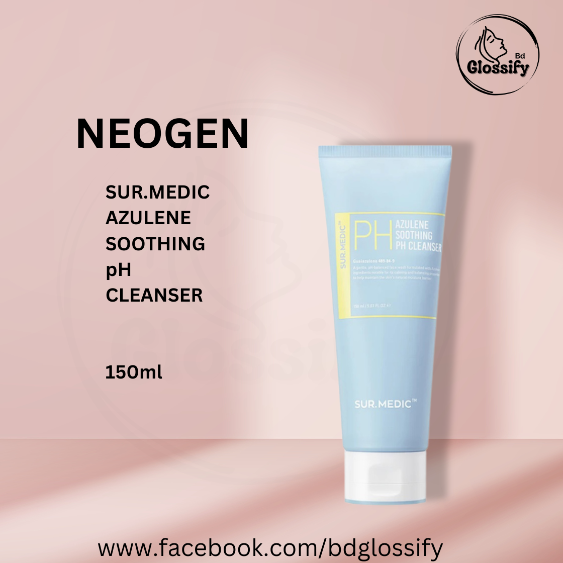 NEOGEN - Surmedic Azulene Soothing pH Cleanser (150ml)