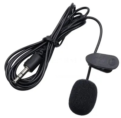 Portable Super Mini 3.5mm Tie Lapel Lavalier Clip On Mic Microphone for PC, Laptop, mobile phone, loudspeakers, speakers (1.5M)_img_0