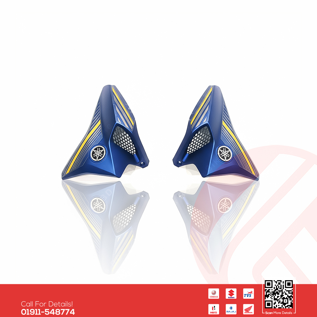 Tanky Kan for Yamaha FZS V2 (Armada Blue) bike.