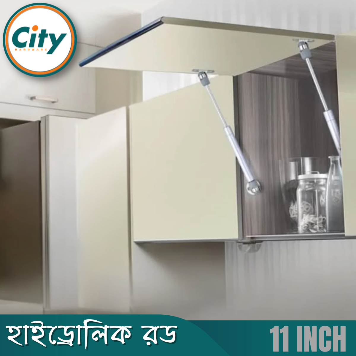 ১ পিস হাইড্রোলিক রড ক্যাবিনেট ডোর লিফট বায়ু সাপোর্ট গ্যাস স্প্রিং স্ট্রুটস লিফট ক্যাপাসিটি ১০০এন/১০কেজি সাদা_img_6