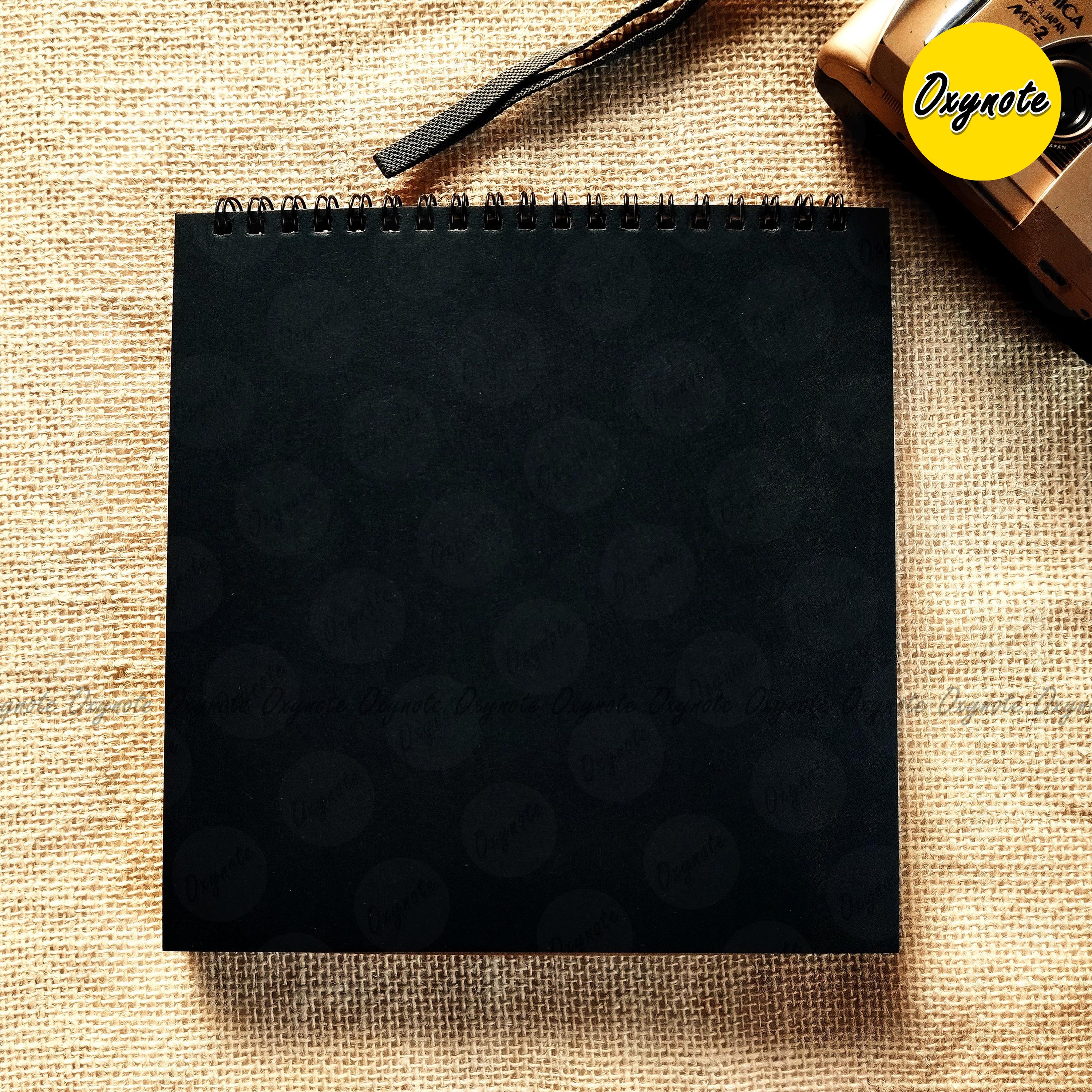 Aadim Series Square Art Book by OXYNOTE - 400 GSM Brown Card - 30 Pages - 15 Sheets